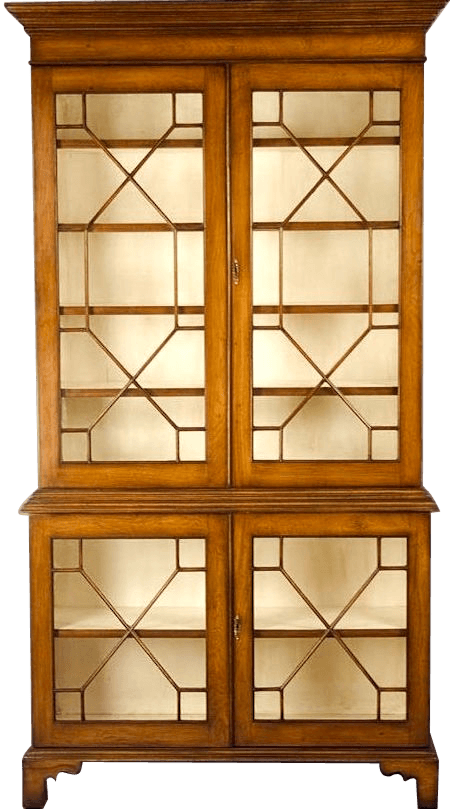 chippendale fretwork cabinet