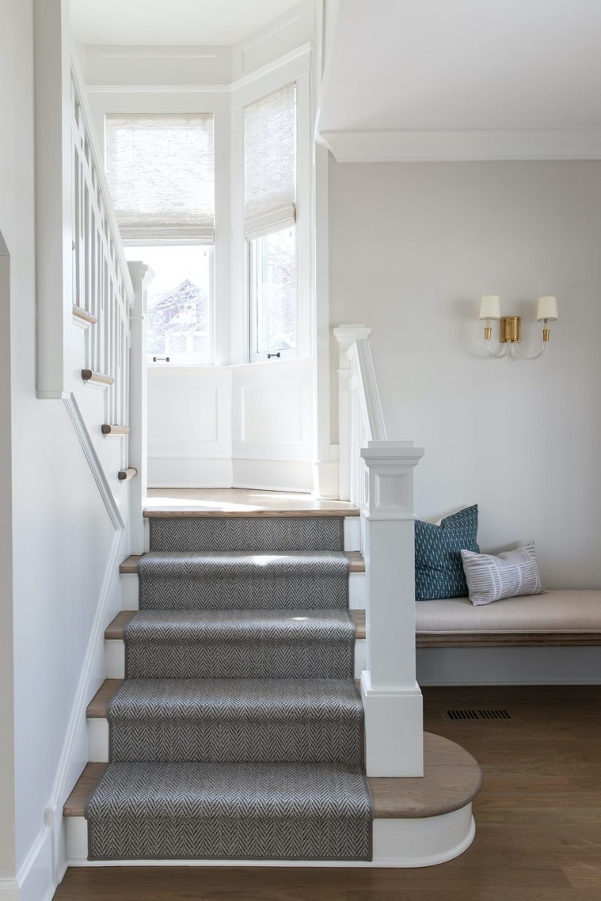 Kate Marker Interiors Elm - Project white staircase