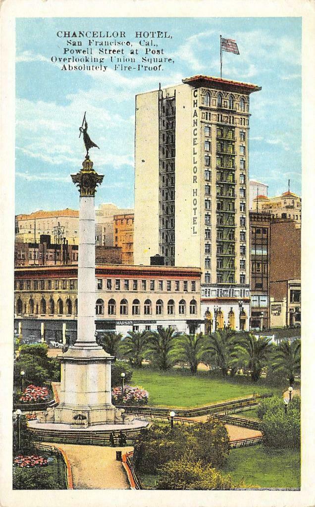 Chancellor Hotel 1920s postcard