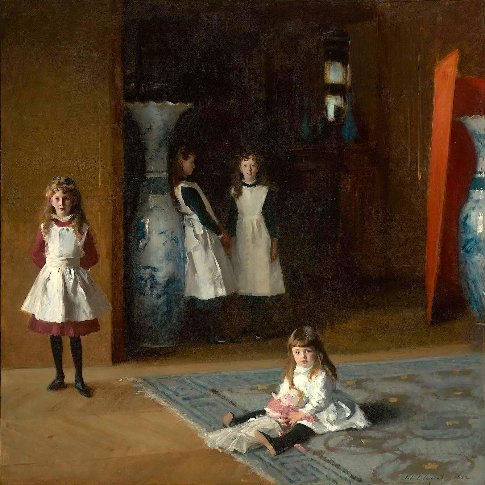 The Daughters of Edward Darley Boit By John Singer Sargent (American, 1856–1925) 1882 - free art - via MFA in Boston