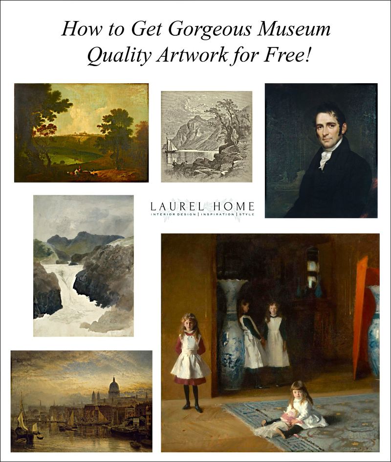 How To Get Gorgeous Museum QualityFree Art - Affordable Home Decor Ideas
