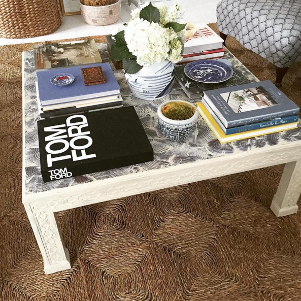 via @william_mclure - coffee table - vintage Henredon - refurbished - affordable home decor