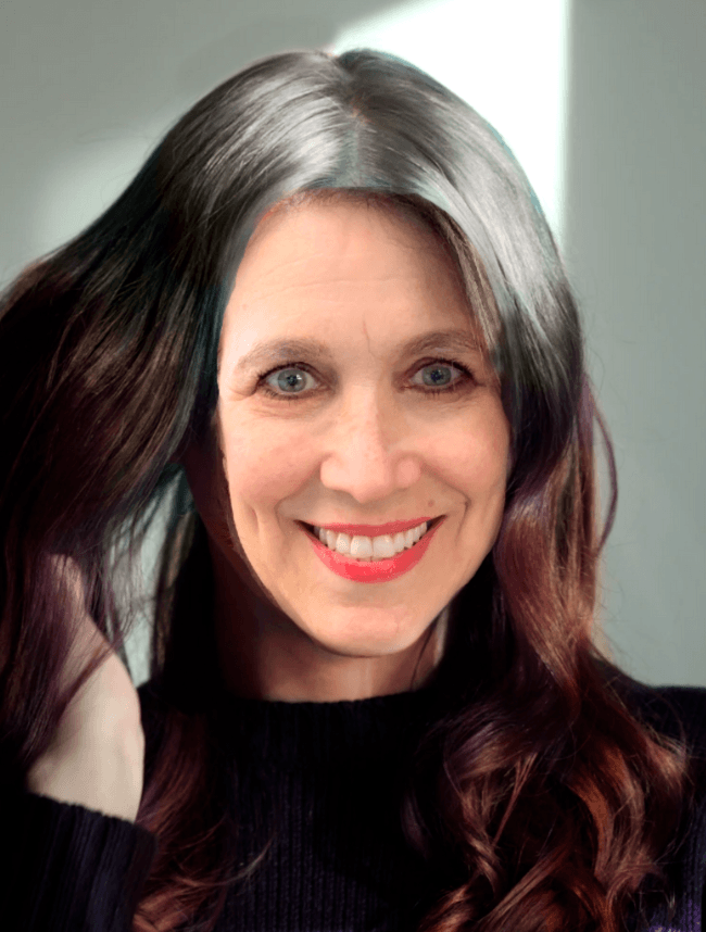 me with heavy gray roots