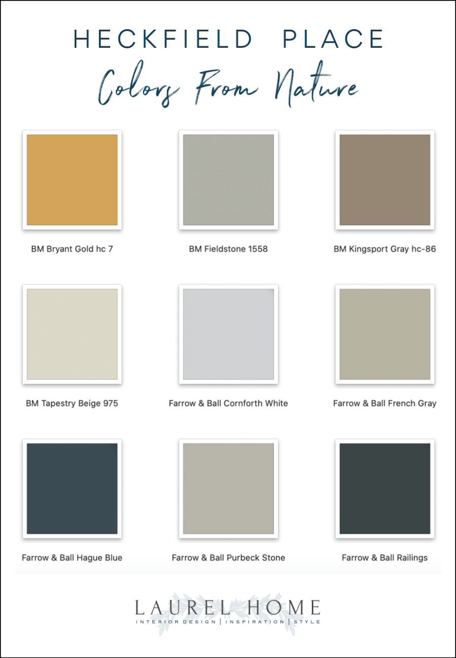 Heckfield Place Soothing Color Palette - with a bit of punch