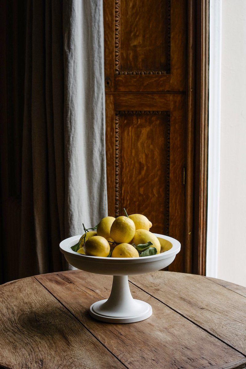 Heckfield Place - restaurant lemons and linen