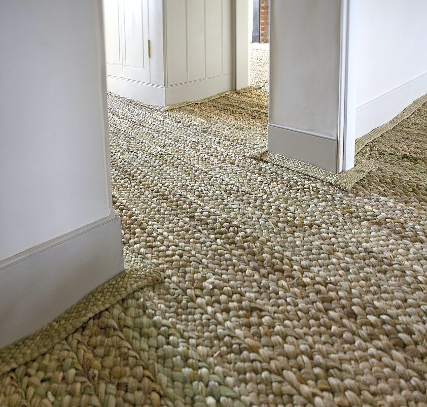 Rush Matters wall to wall installation-apple matting-rush floor matting