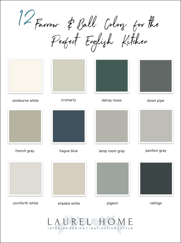 12 Farrow And Ball Colors For The Perfect English Kitchen Laurel Home - top 12 sans theme roblox id gorgeous tiny