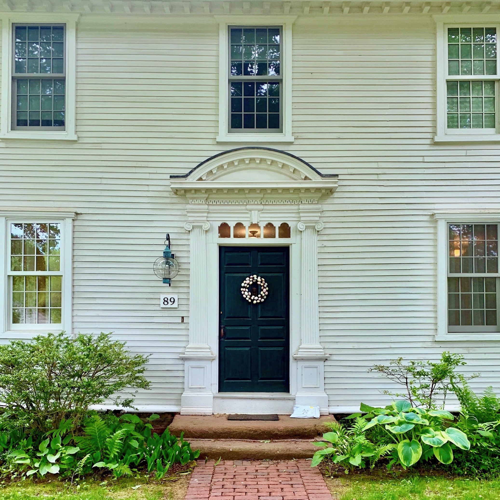 Joseph Stebbins House- built c. 1772 front door Historic Deerfield - photo: LBInteriors