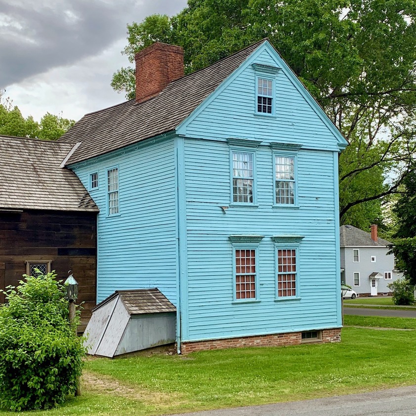 photo: LB Interiors - Old Main St. Wells-Thorn House-side view-cellar door