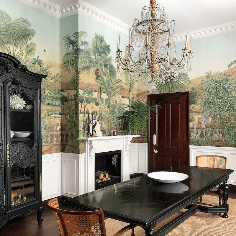 Steve Cordony style dining room - mural