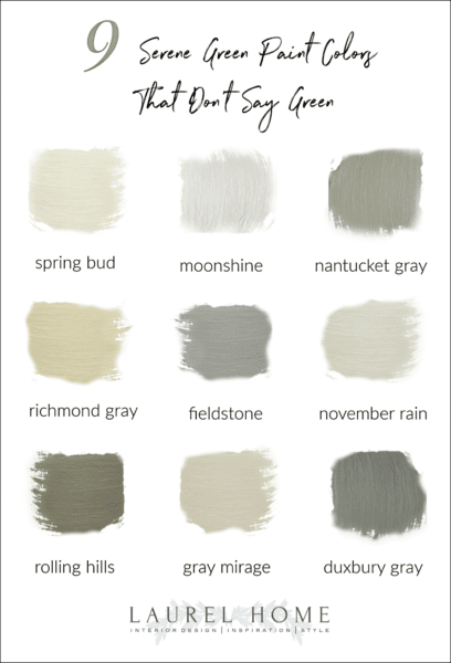 15 Serene Green Paint Colors Not Called Green - Laurel Home