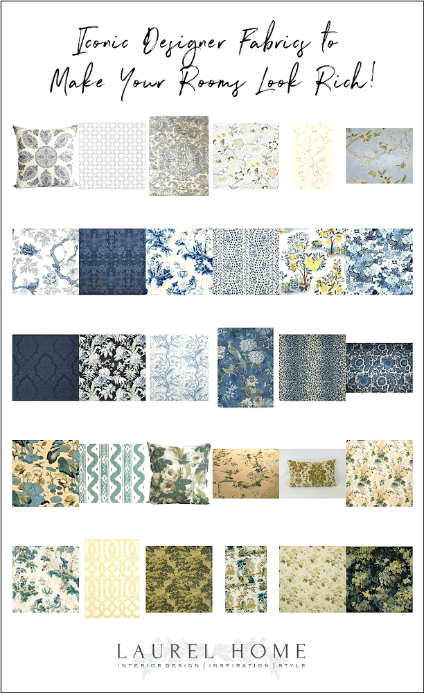 54 Iconic Designer Fabrics To Make Your Room Look Rich Laurel Home - French General Home Decor Fabric