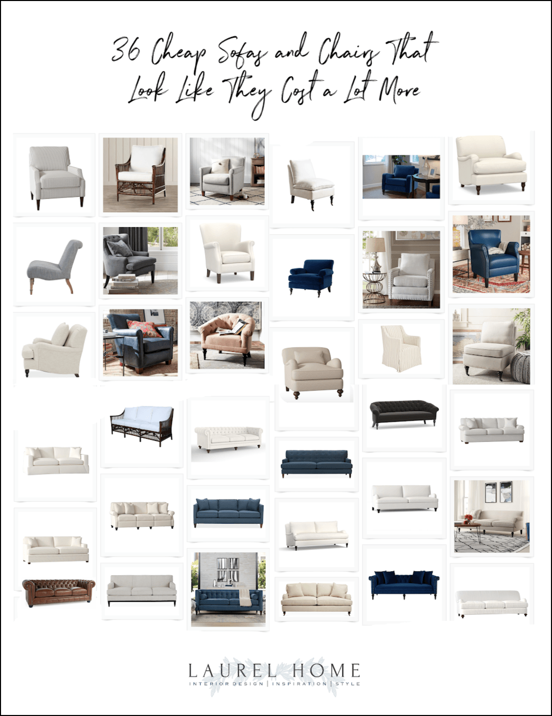 36 Cheap Sofas and Chairs that Look Expensive Laurel Home