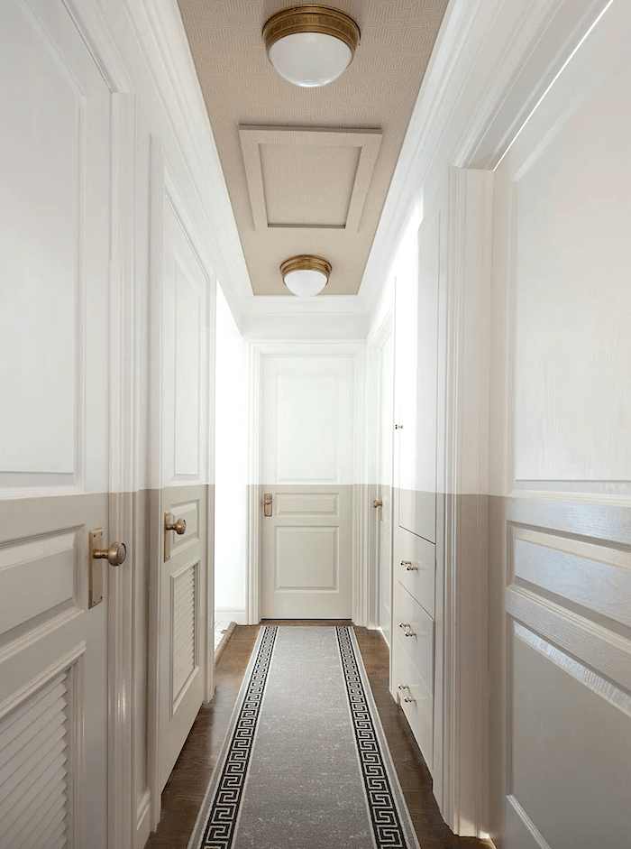 Sarah Gibson - room for tuesday blog - narrow hallway - color blocking