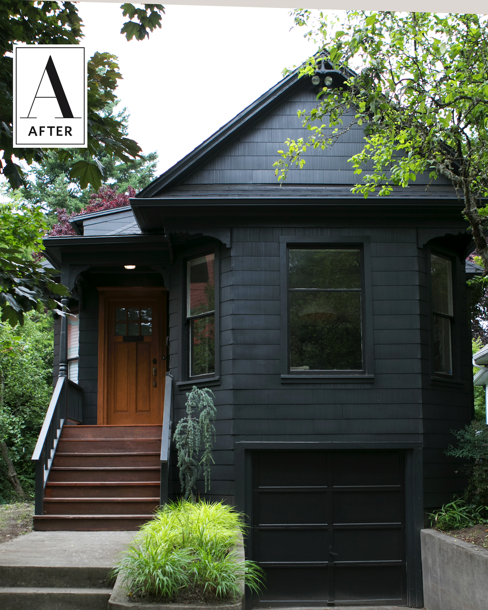 Via Apartment Therapy Black house - dark exterior house color