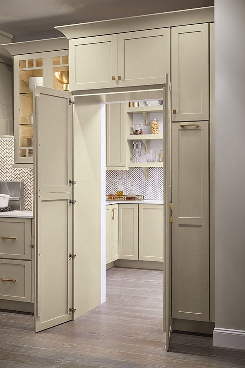 Master Brand Cabinetry hidden pantry - doors open