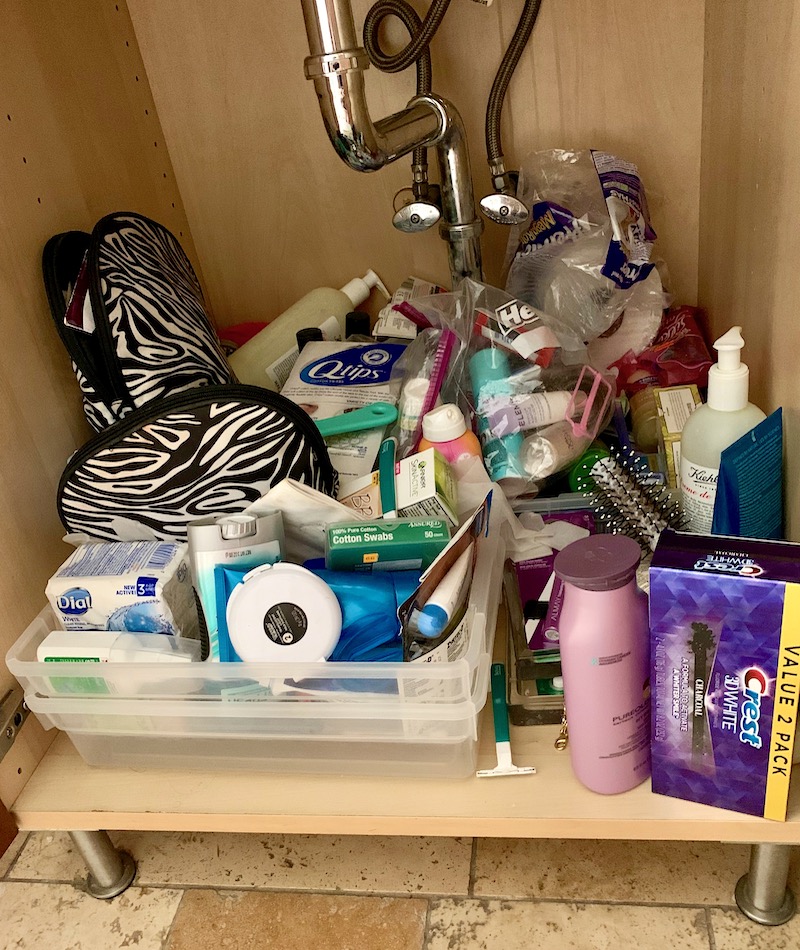 "organized" lol bathroom cabinet