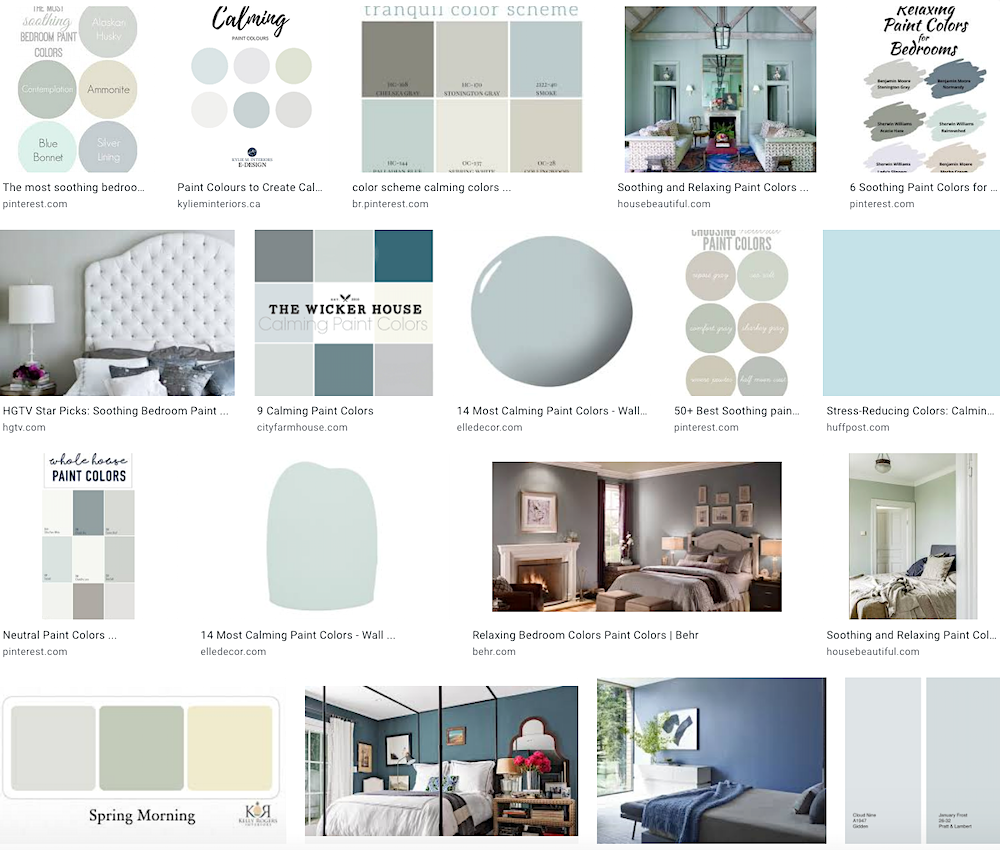 most soothing paint colors