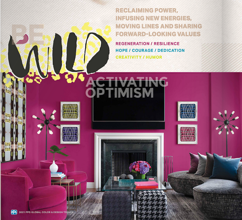 PPG - saturated living room - color of the year 2021