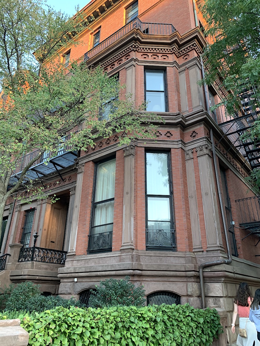 tall windows - Commonwealth Ave - Backbay - Boston - before and after home exterior
