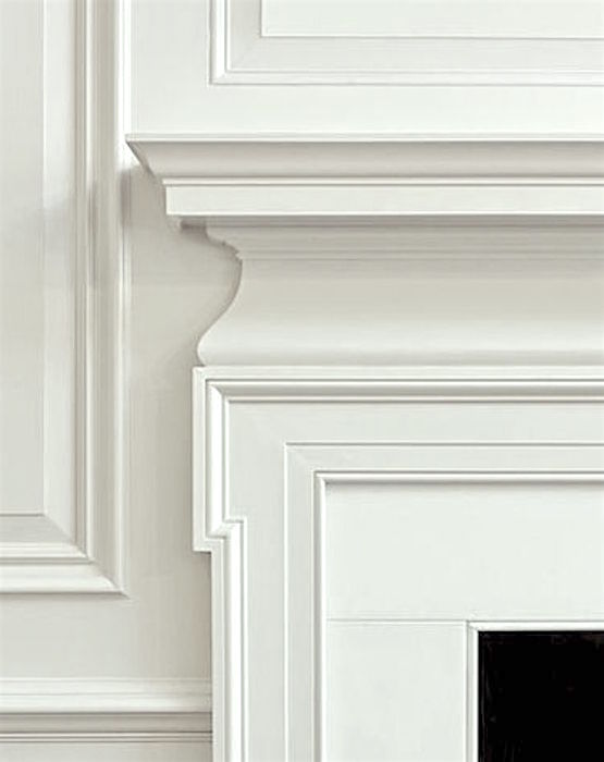 Gil Schafer designed this gorgeous mantel