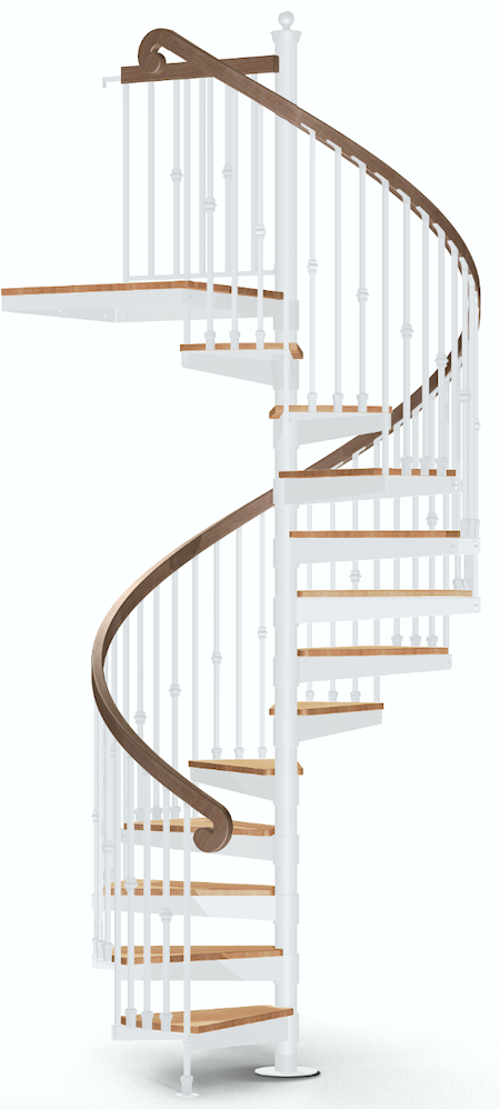 the iron shop white spiral staircase - renovation ideas