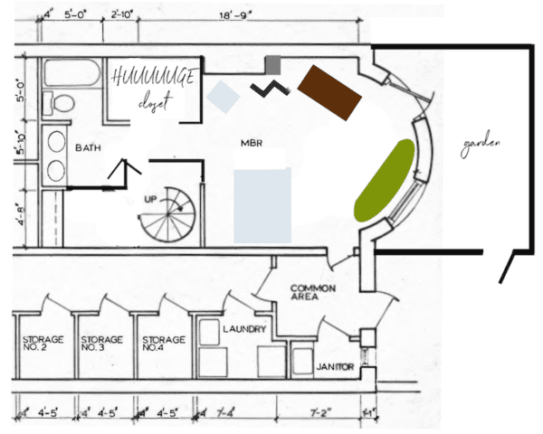 bedroom and garden level - renovation ideas 
