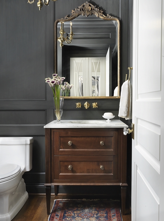 Dark Bathrooms - Here's What You Need To Know - Laurel Home %