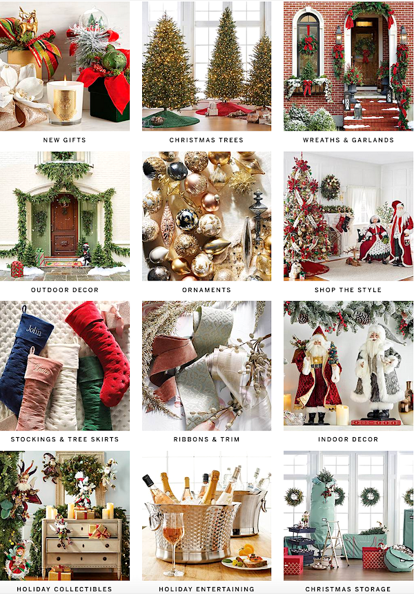 Frontgate Holiday Shop Laurel Home