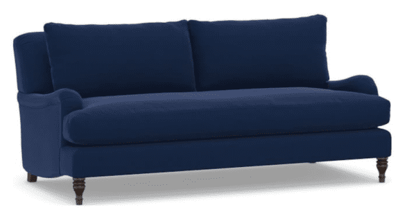 Pottery Barn Carlisle sofa everyday performance velvet - Laurel Home