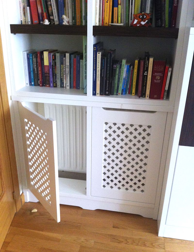 radiator cover bookshelf