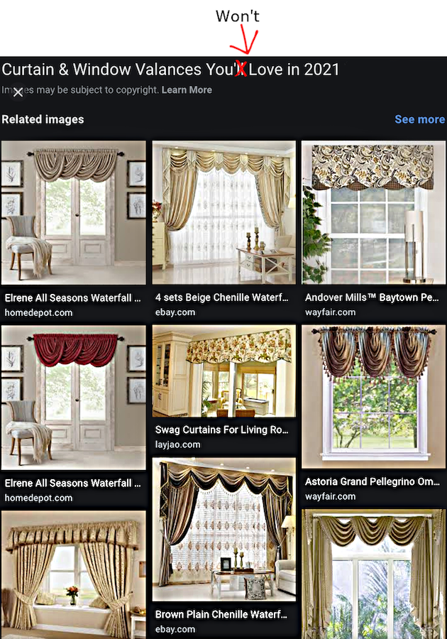 Valances for on sale large windows