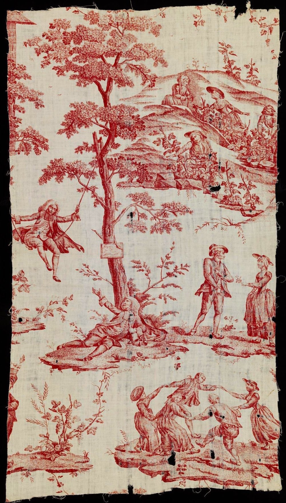 Grape Harvests Furnishing Fabric - Oberkampf - Toile de Jouy c 1785