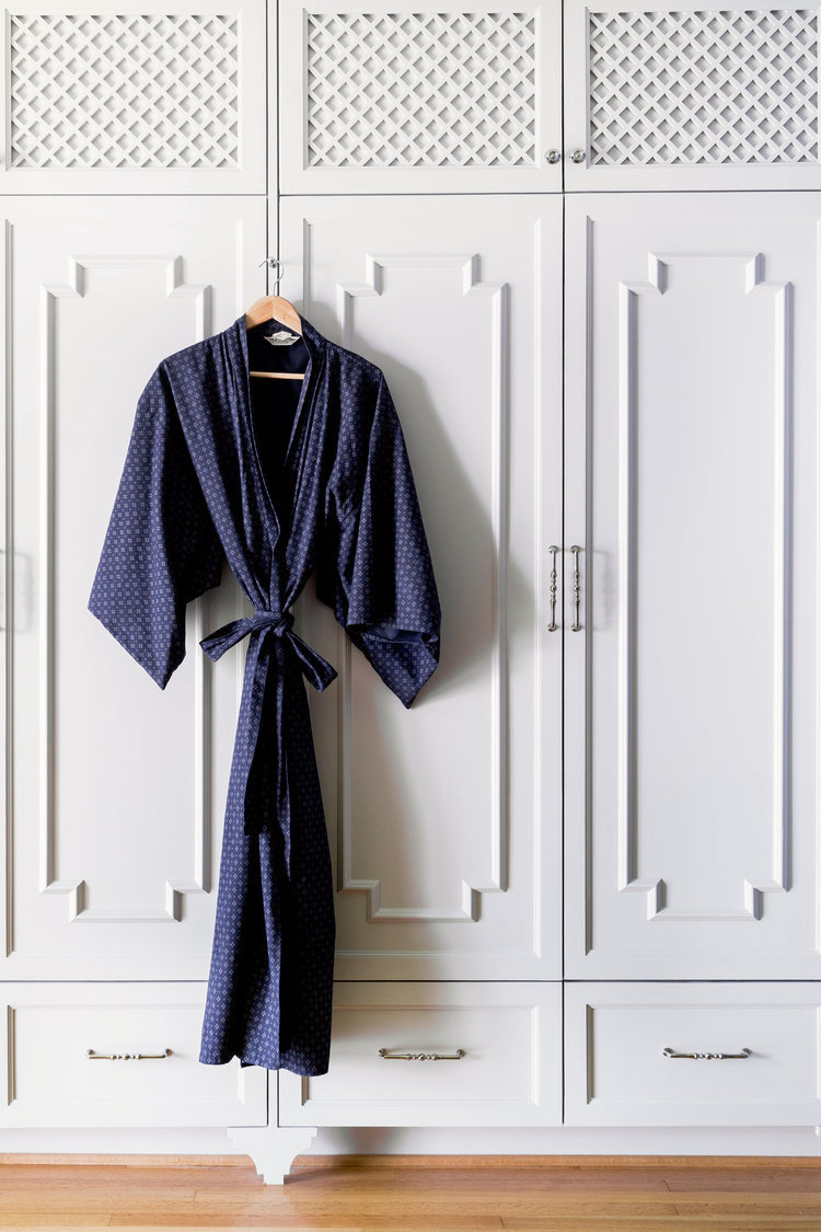 Designer- Carla Aston, Photographer- Tori Aston - wardrobe+style+closet+cabinetry+with+chinoiserie+onlay+detailing
