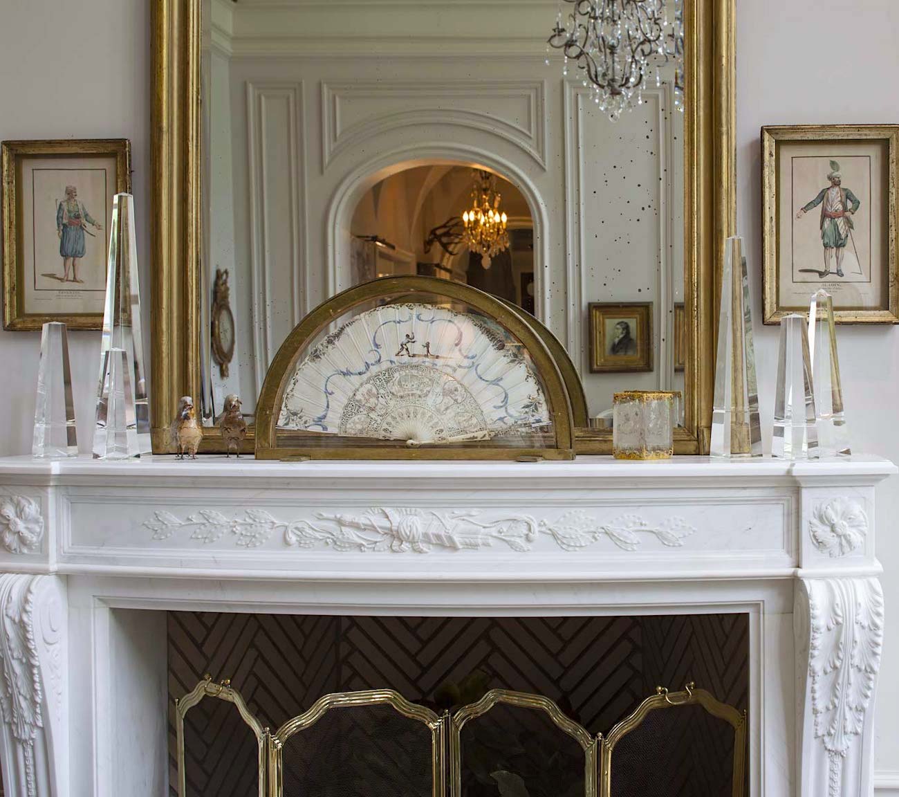 William T Baker -Conner_classical architects - elegant fireplace mantel