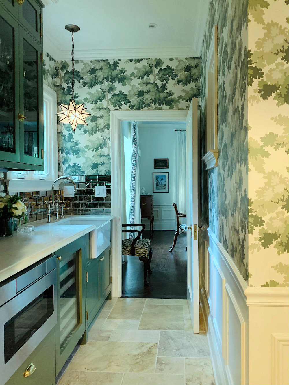 Butler's Pantry Sandberg Raphael wallpaper - Honored to have helped to make this one of the best kitchen pantries.