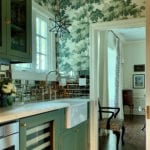 F&B Calke Green + An Iconic Wallpaper = Kitchen Heaven!