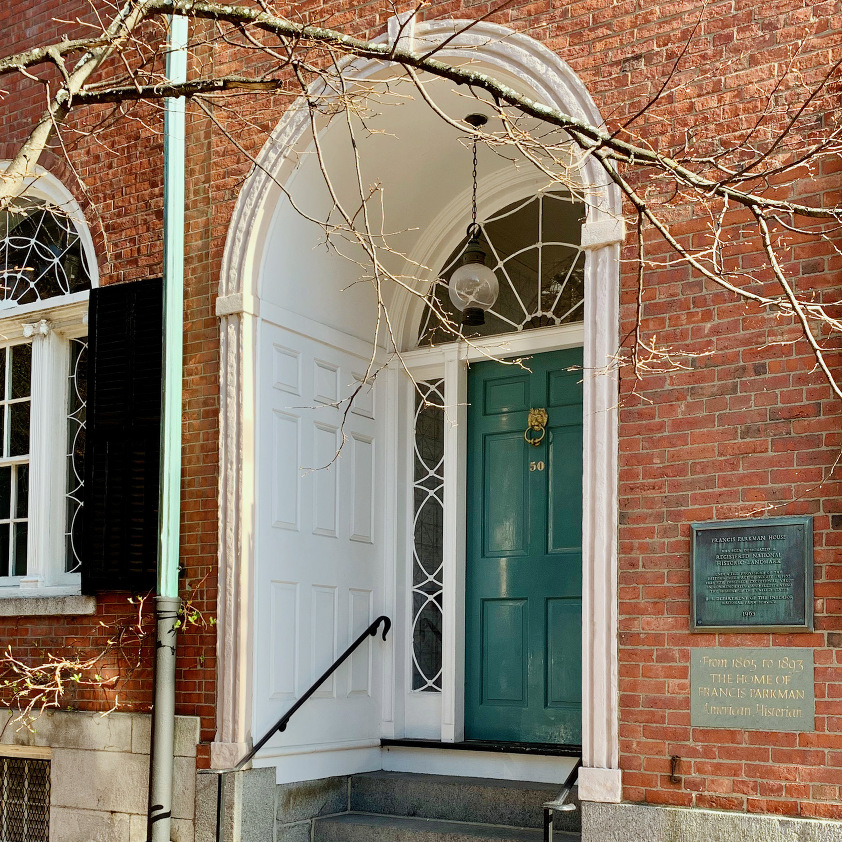 Francis Parkman House Museum exquisite front doors 
