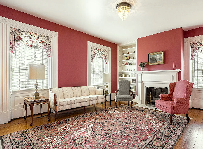 No Fail Decorating Plan Living Room - red walls - Federal Home