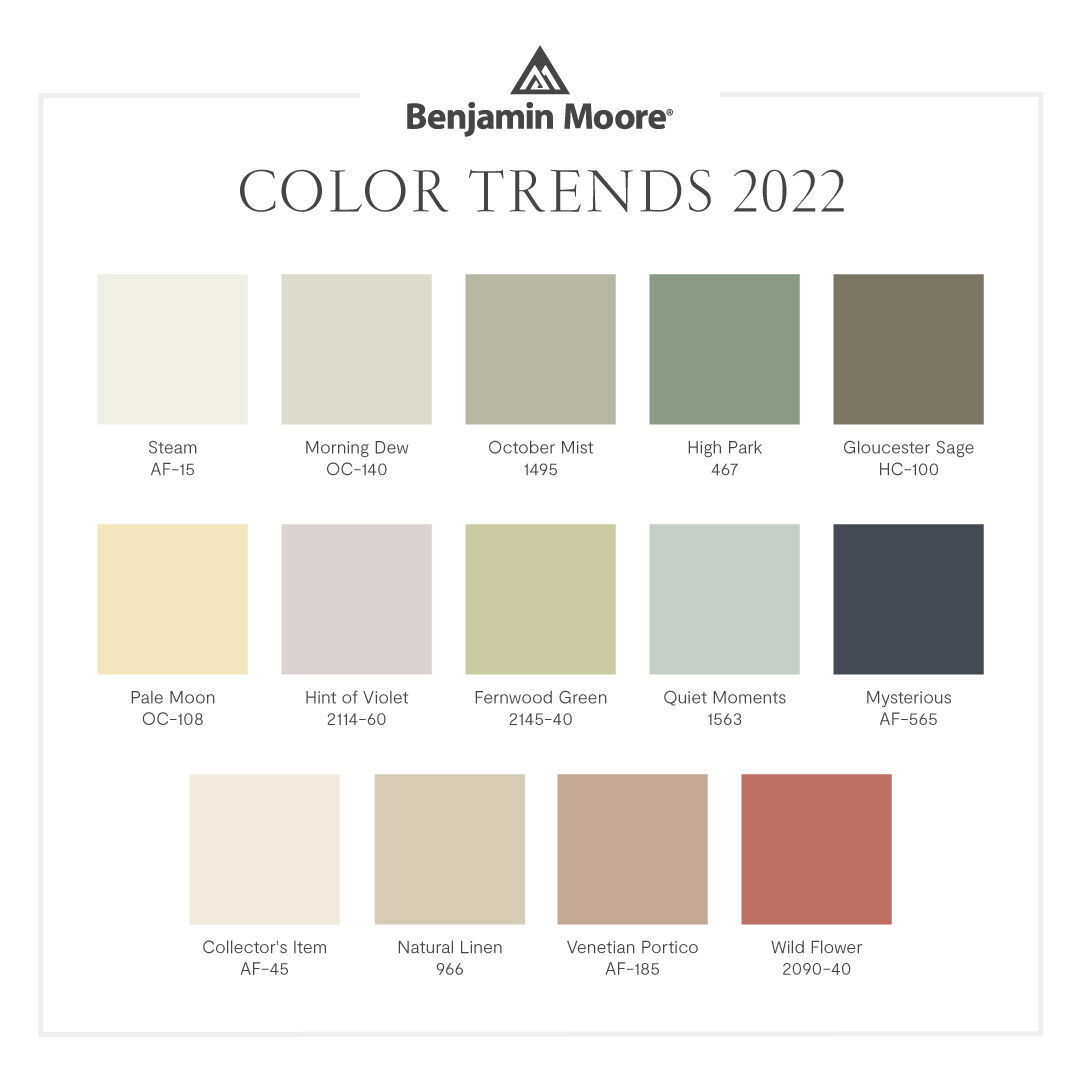 benjamin moore coty 2022 - color trends 2022