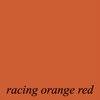 Benjamin Moore racing orange red 2169-10