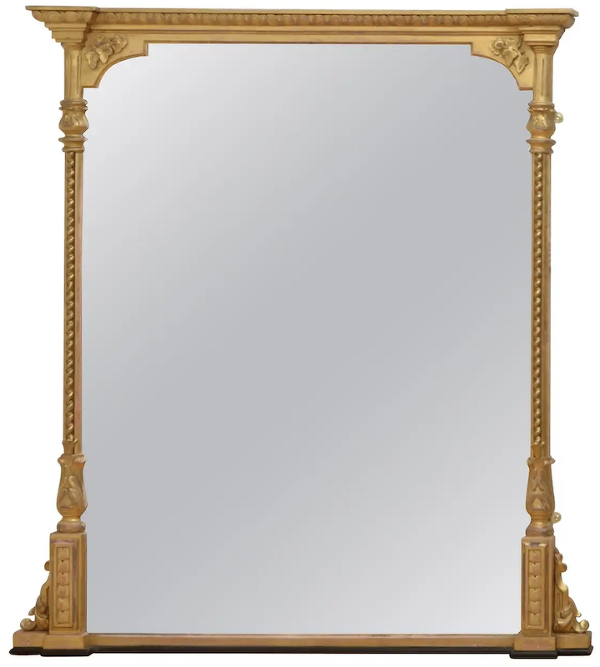 Large Victorian Giltwood Mirror via 1st Dibs - Pier Mirror