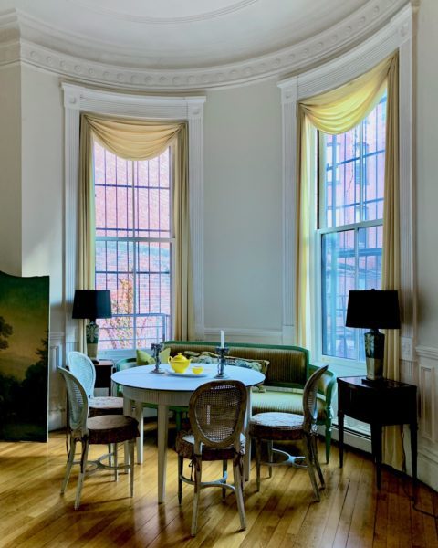 dining area Boston apartment November 2021