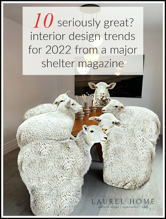 baa baaaboucle sheep chairs - interior design trends in 2022