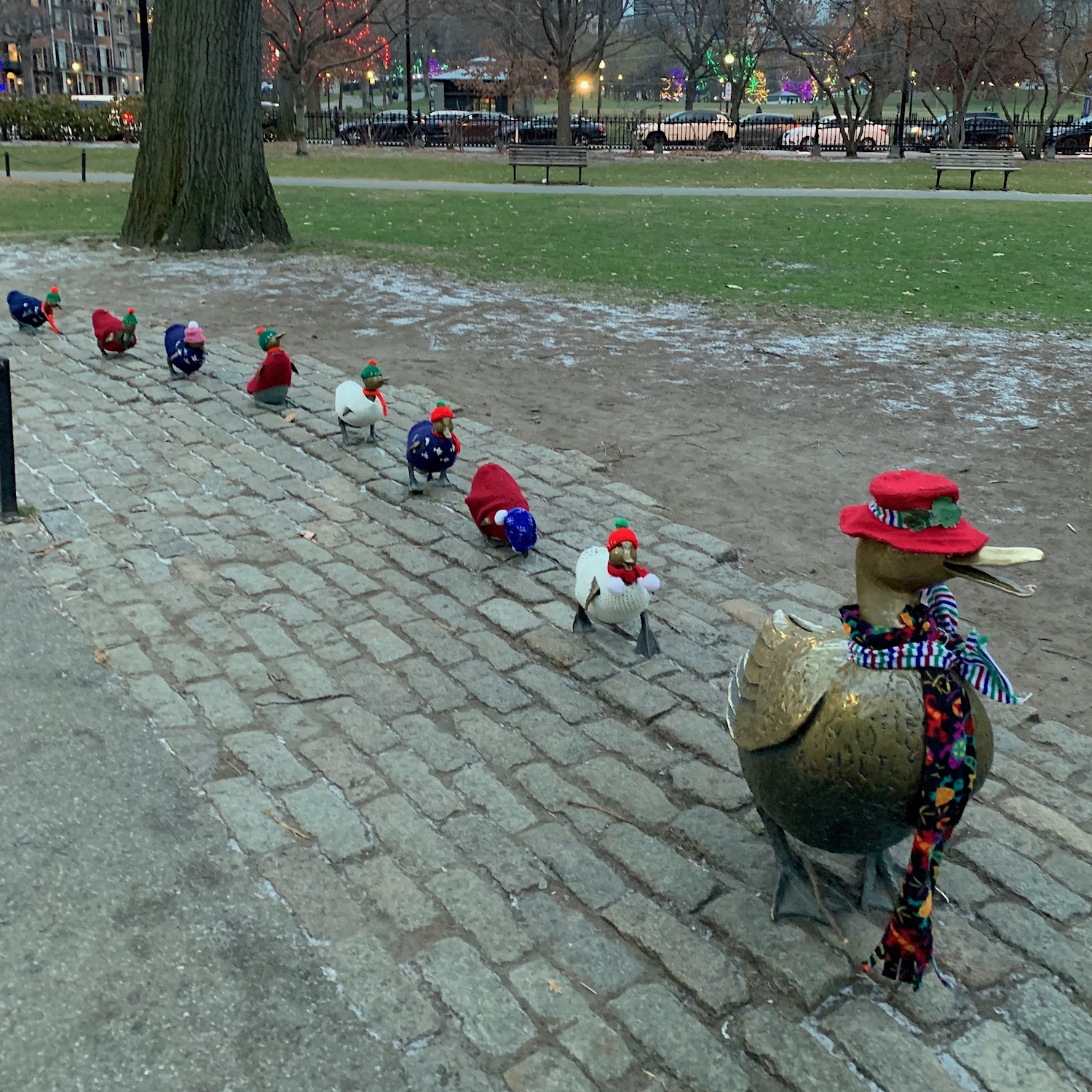 Boston Public Garden Ducklings -Magical Boston Christmas 2022