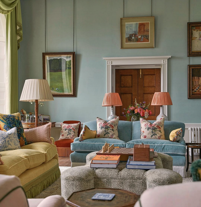 Ben Pentreath - Superb Interior Design - colorful living room