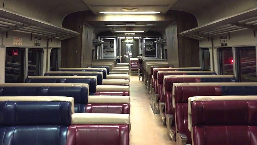 hideous seats Metro North Railroad cars