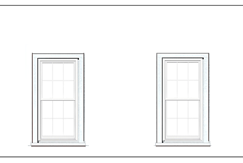 two double hung horrid windows