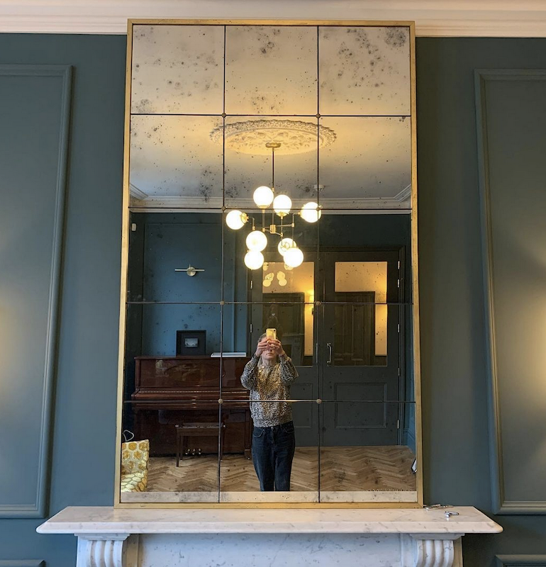 rough old glass antiqued mirror