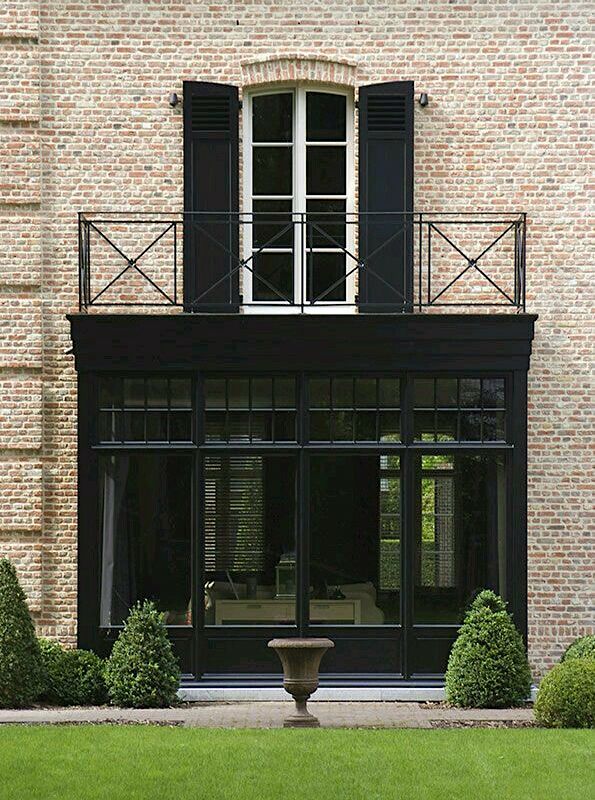 black-windows-wrought iron balcony railing